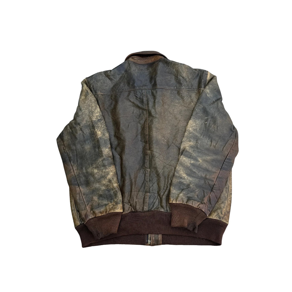 LL BEAN RARE VINTAGE LEATHER JACKET (49)