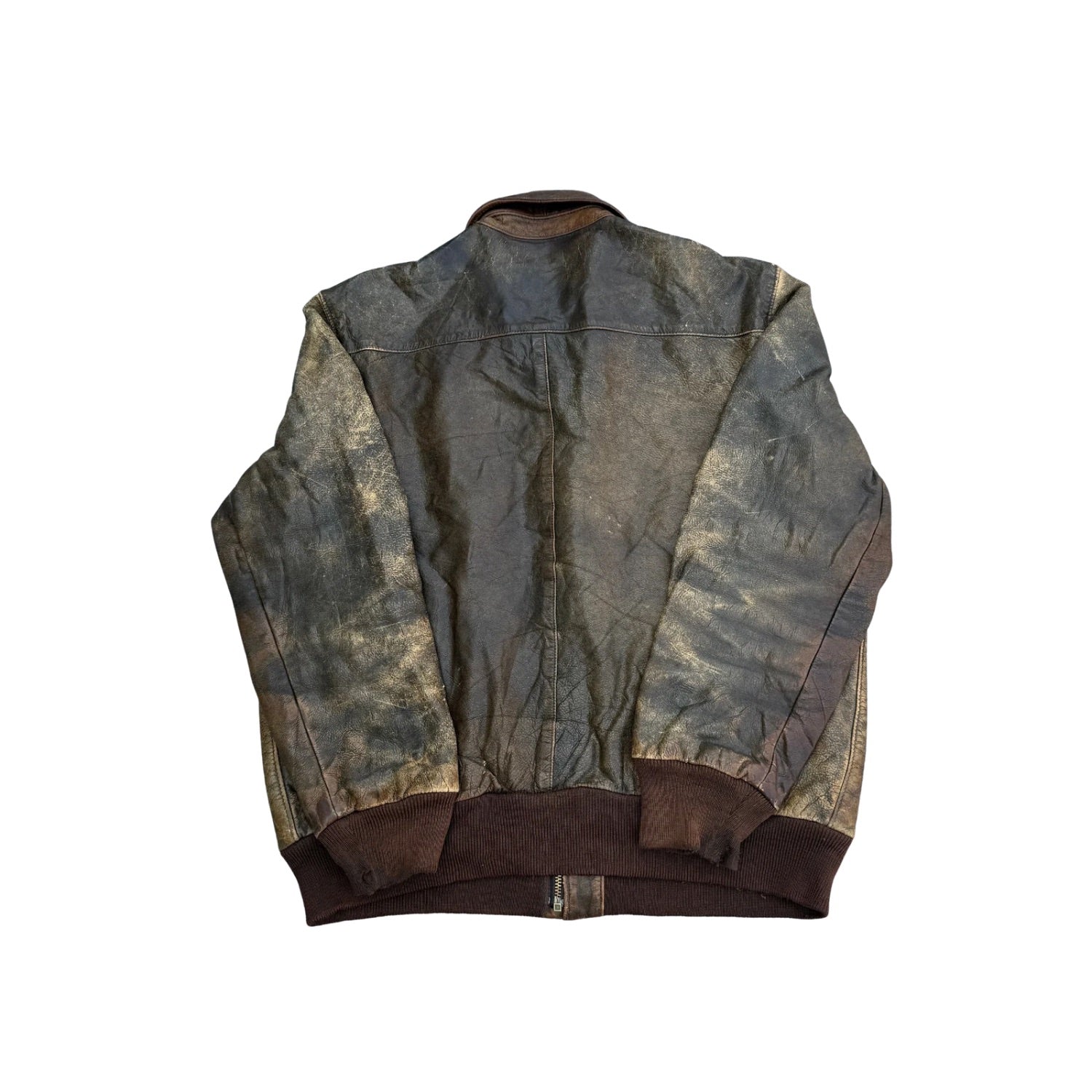 LL BEAN RARE VINTAGE LEATHER JACKET (49)