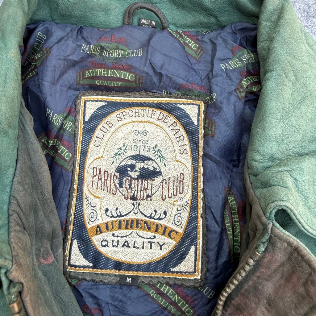 PARIS SPORT LEATHER JACKET RARE(13)