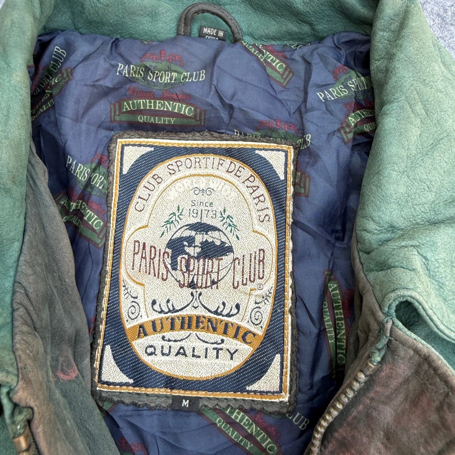 PARIS SPORT LEATHER JACKET RARE(13)