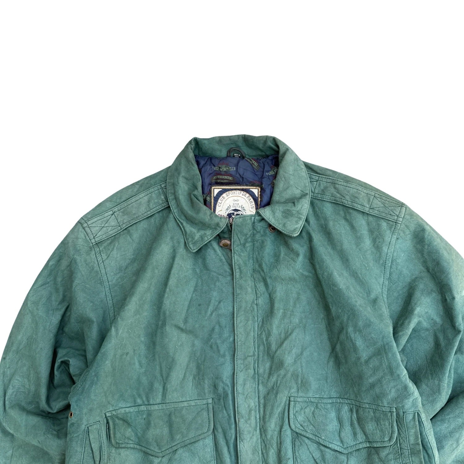 PARIS SPORT LEATHER JACKET RARE(13)