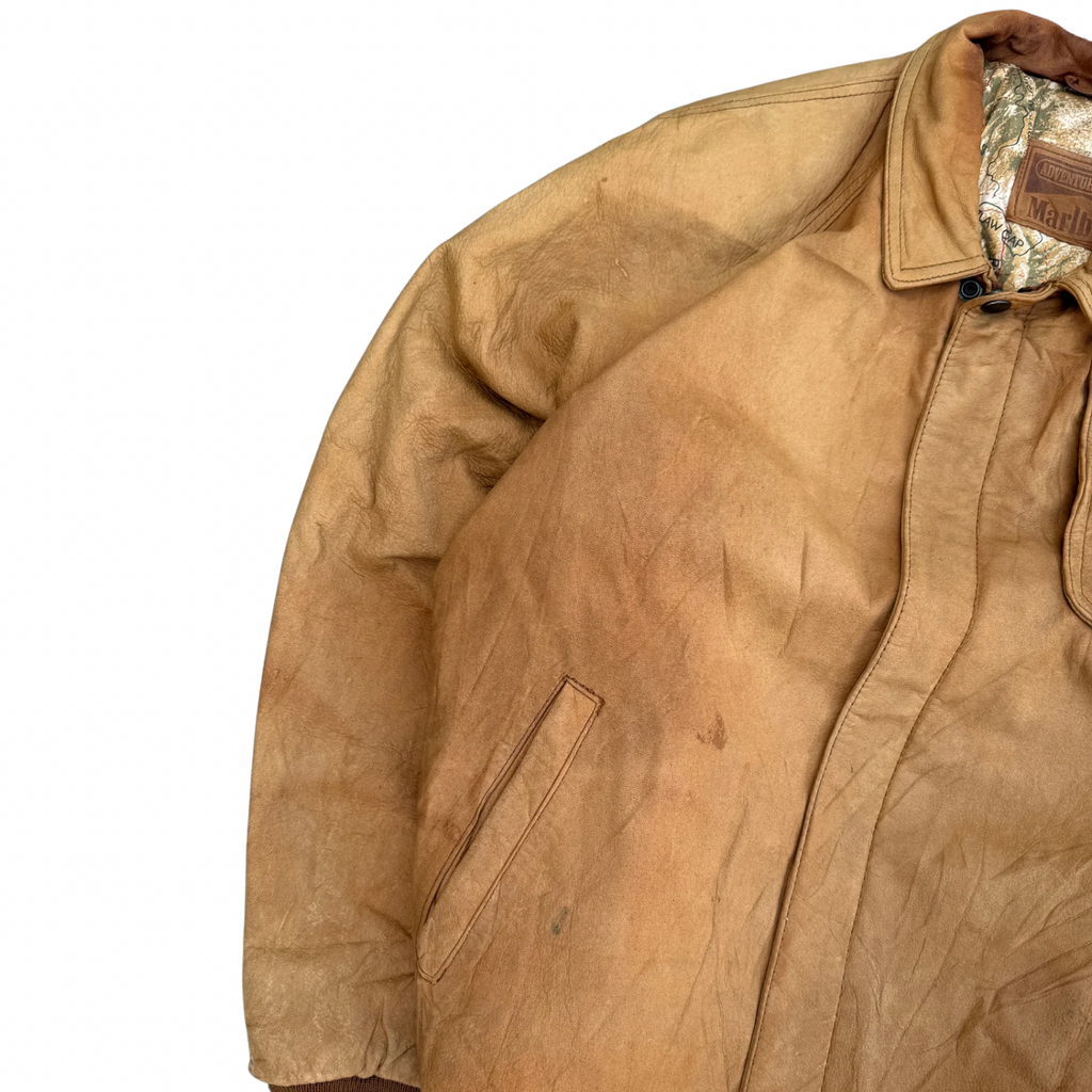 MARLBORO LEATHER JACKET (34)