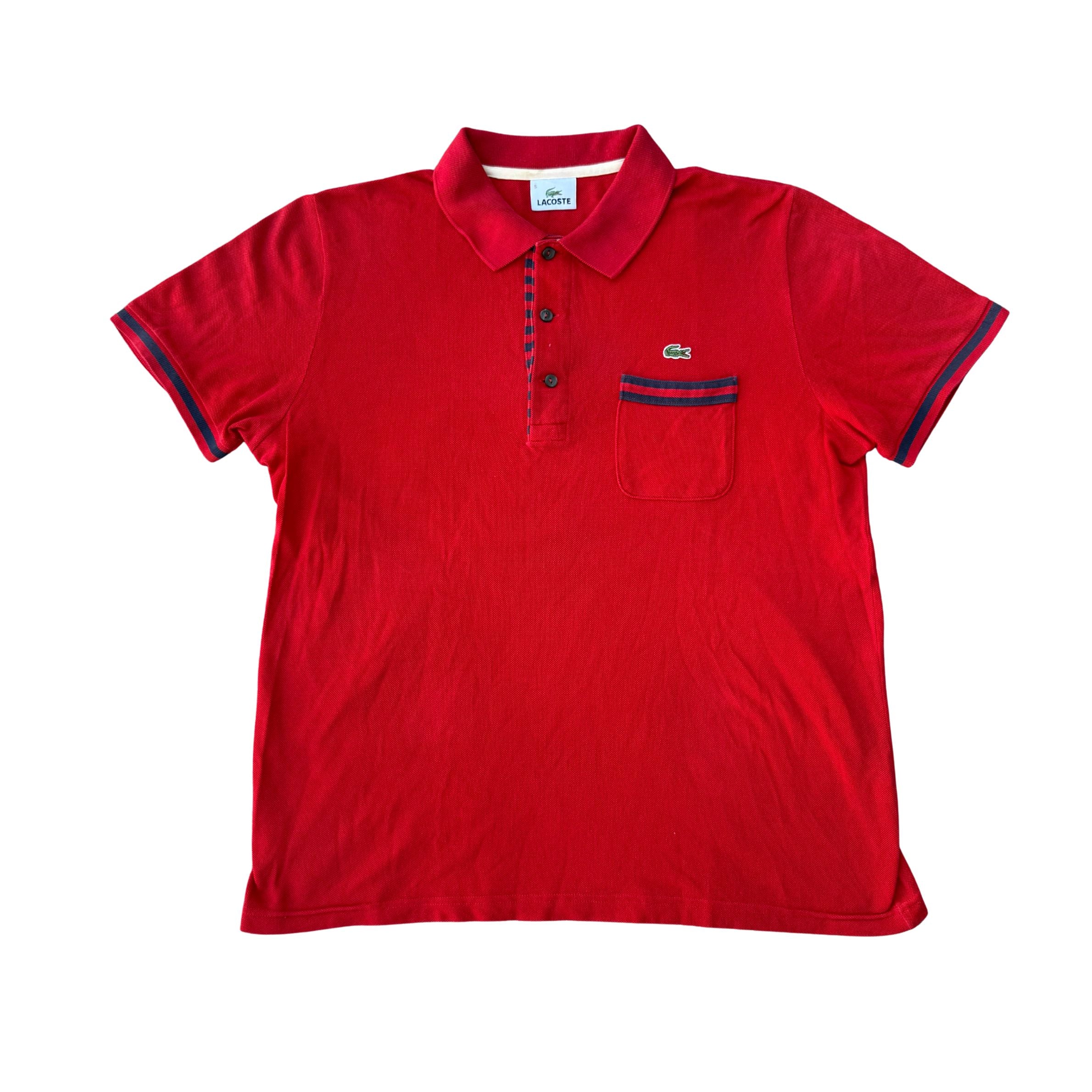 LACOSTE TEE RED (L)