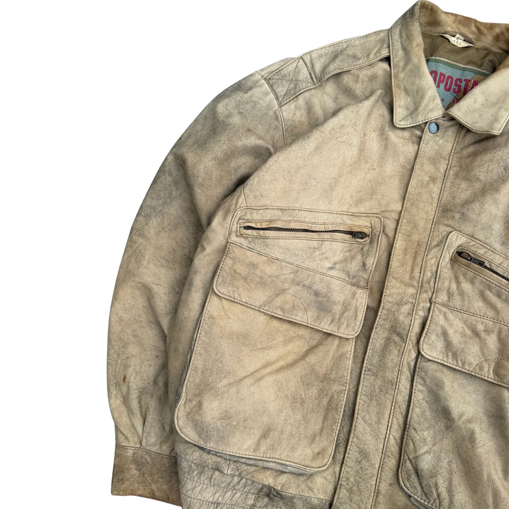 AEROPOSTALE VINTAGE LEATHER JACKET (26)