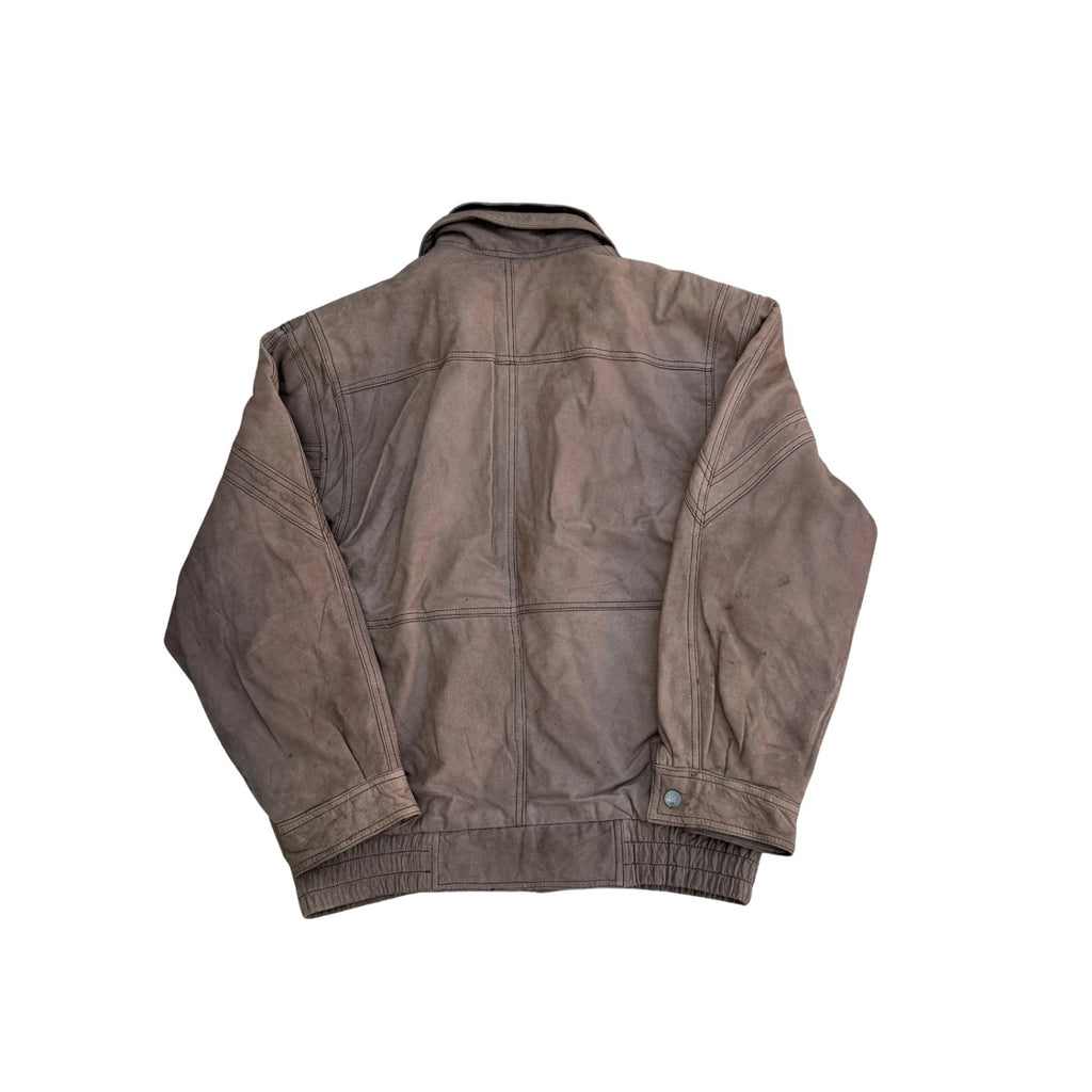 VINTAGE BROWN LEATHER JACKET (41)
