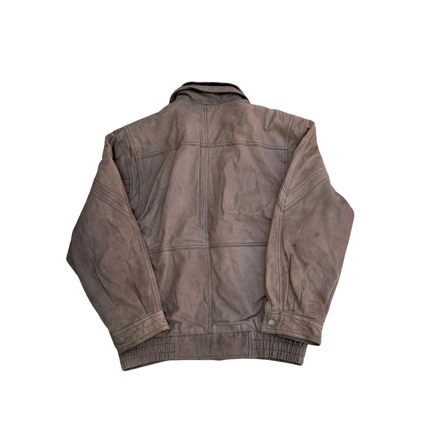 VINTAGE BROWN LEATHER JACKET (41)