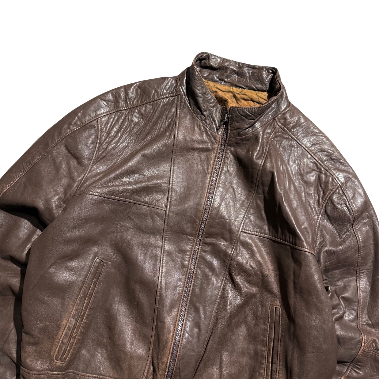 CP BROWN LEATHER JACKET