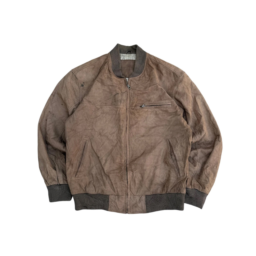 BROWN ￼LEATHER JACKET (14)