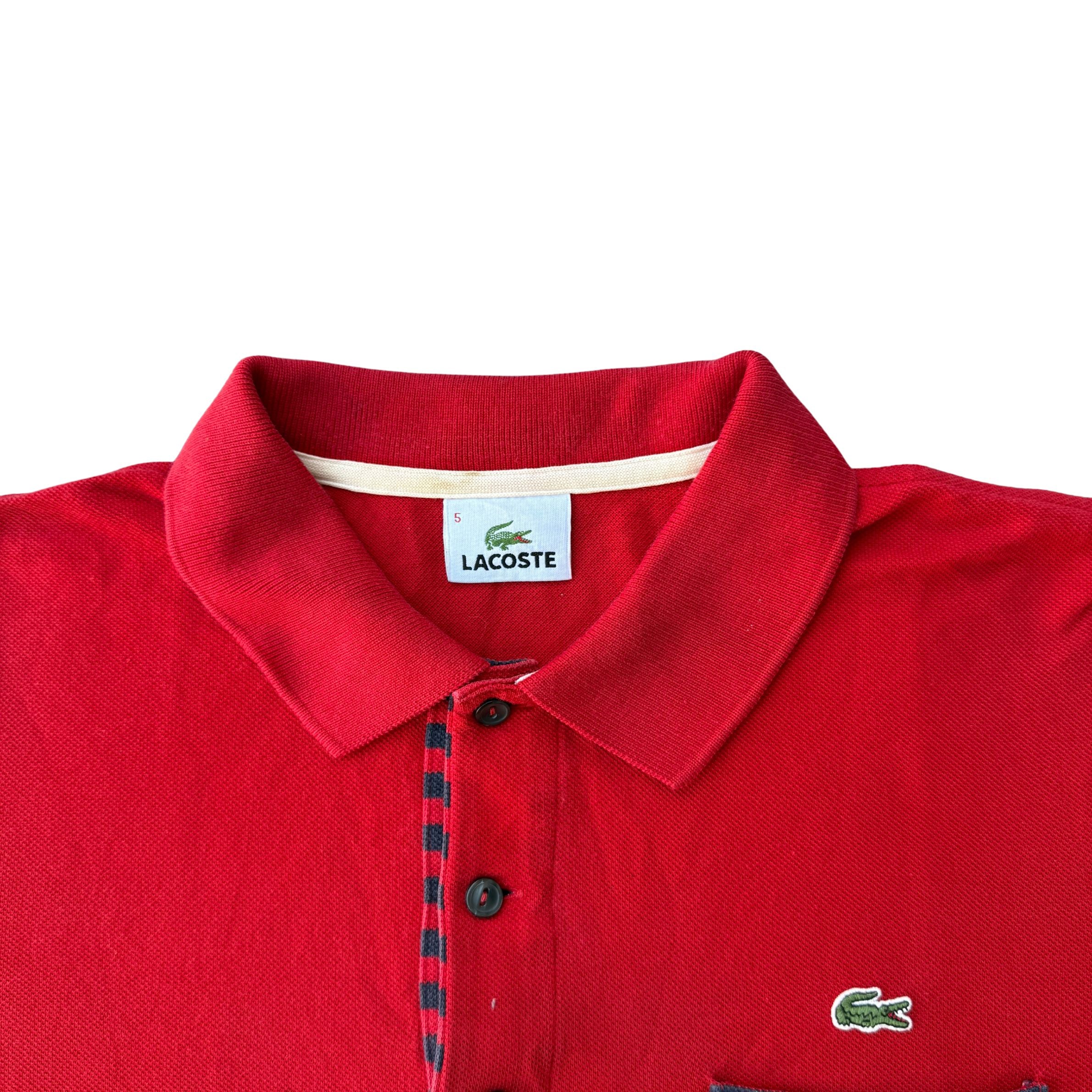 LACOSTE TEE RED (L)