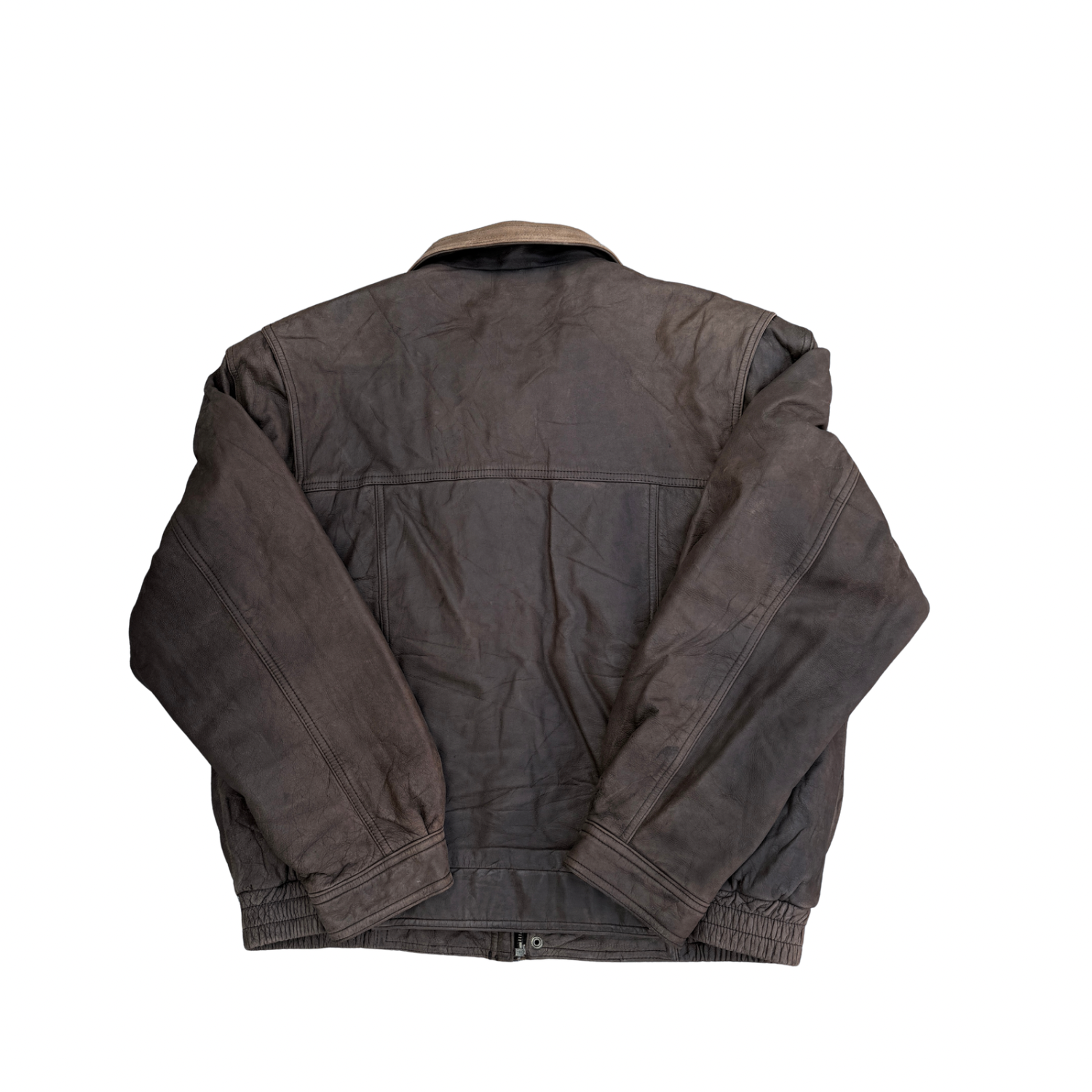VINTAGE BROWN LEATHER JACKET (37)