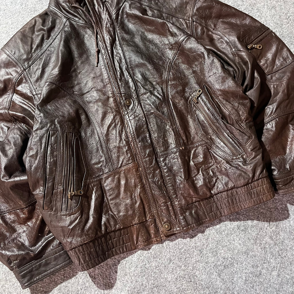 TRAPPER LEATHER JACKET