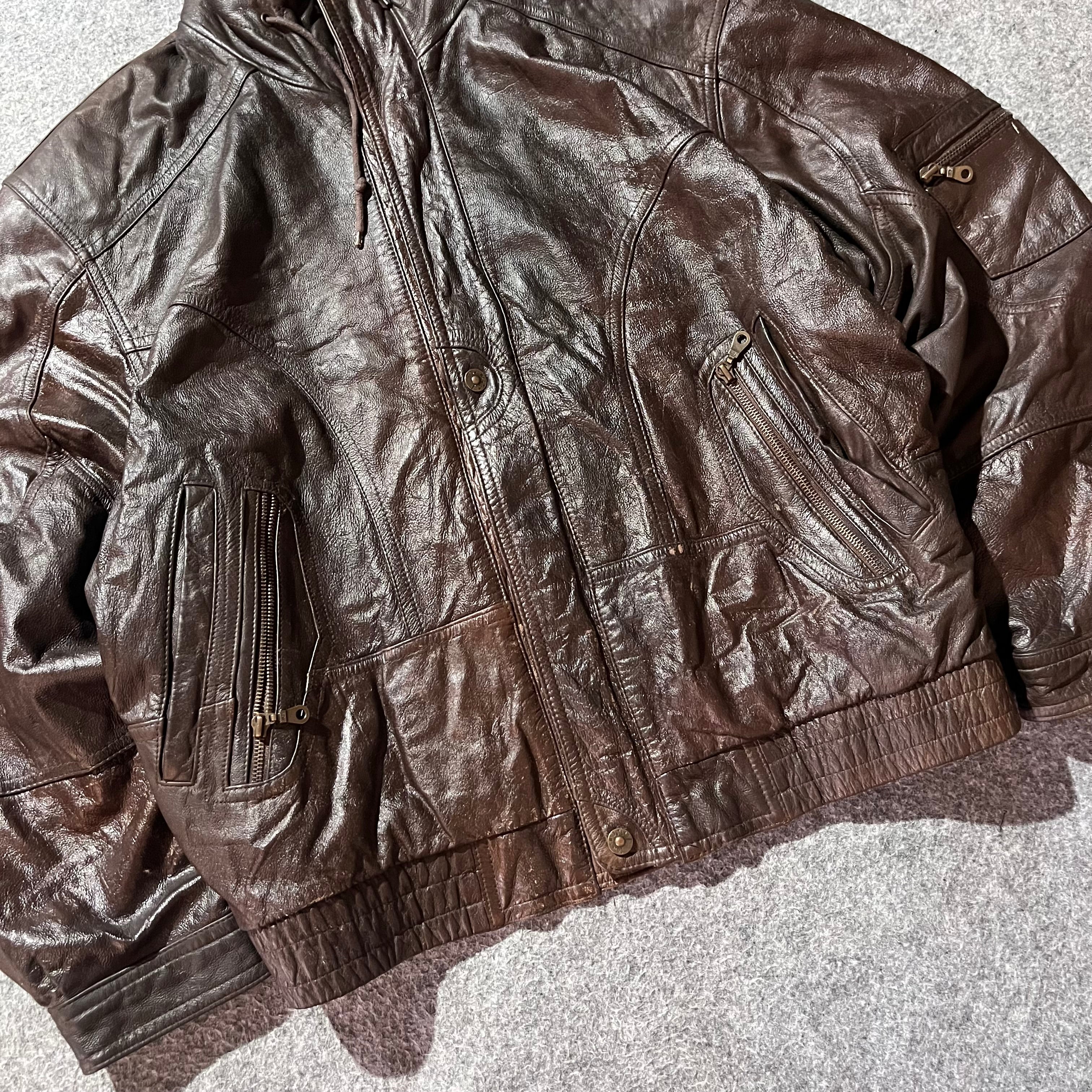 TRAPPER LEATHER JACKET