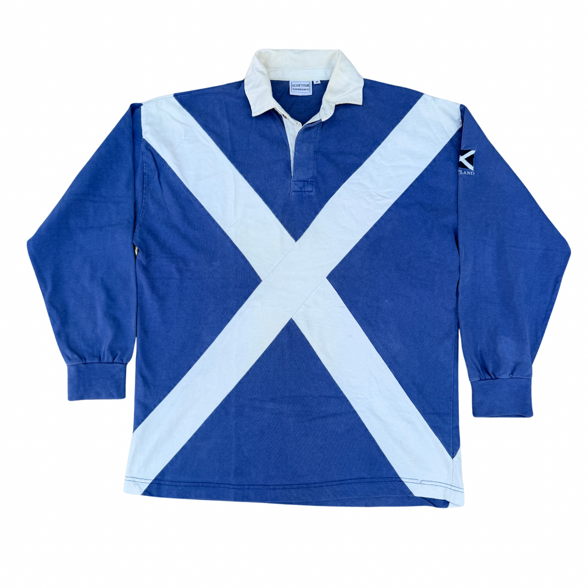 SCOTLAND SALTIRE FLAG RUGBY T SHIRT (76)