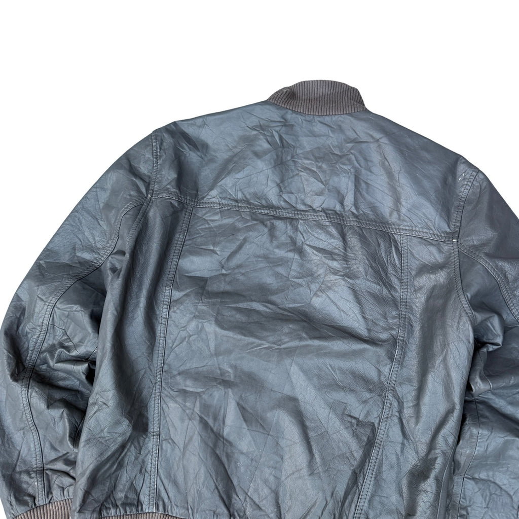 GRY LEATHER JACKET