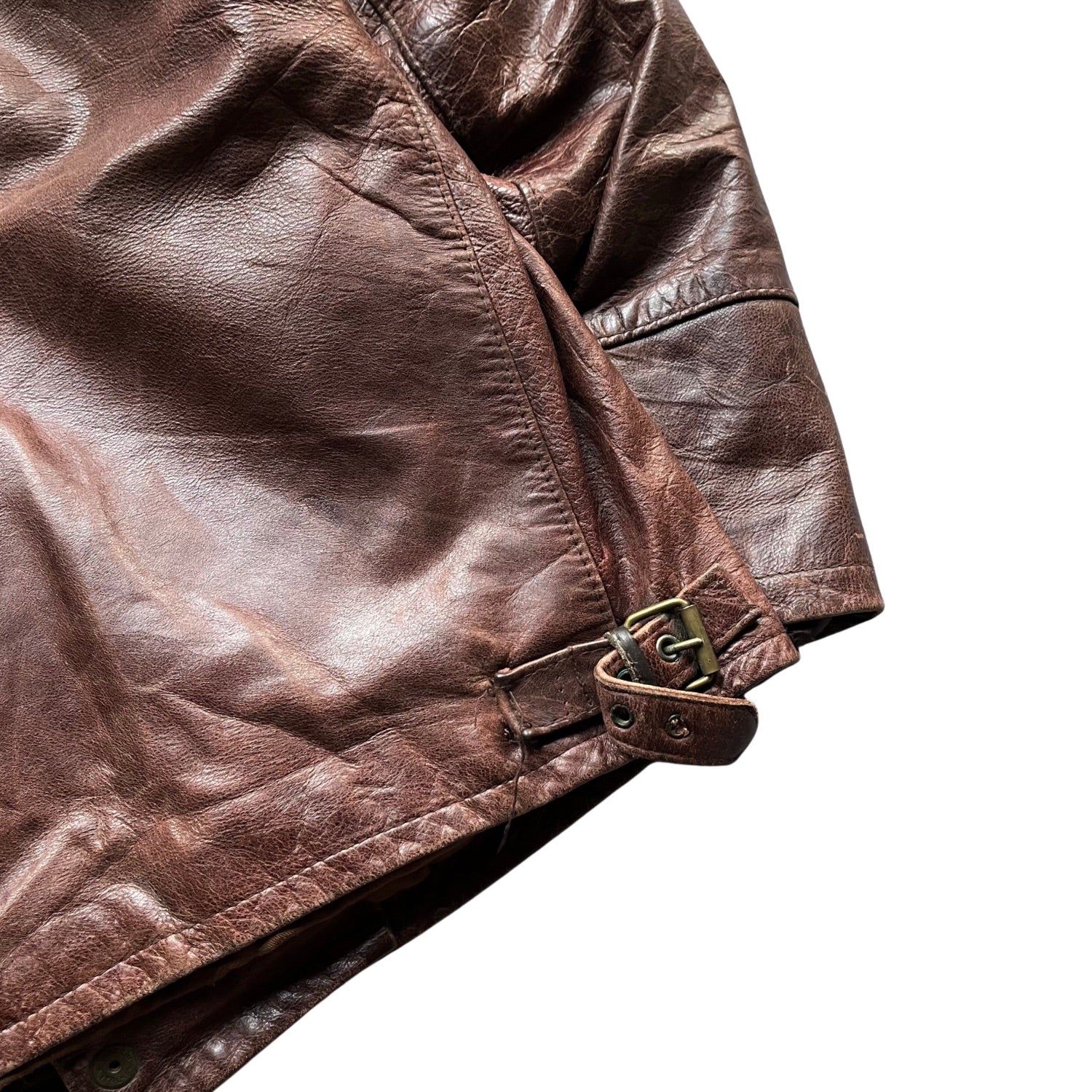 BROWN VINTAGE LEATHER JACKET