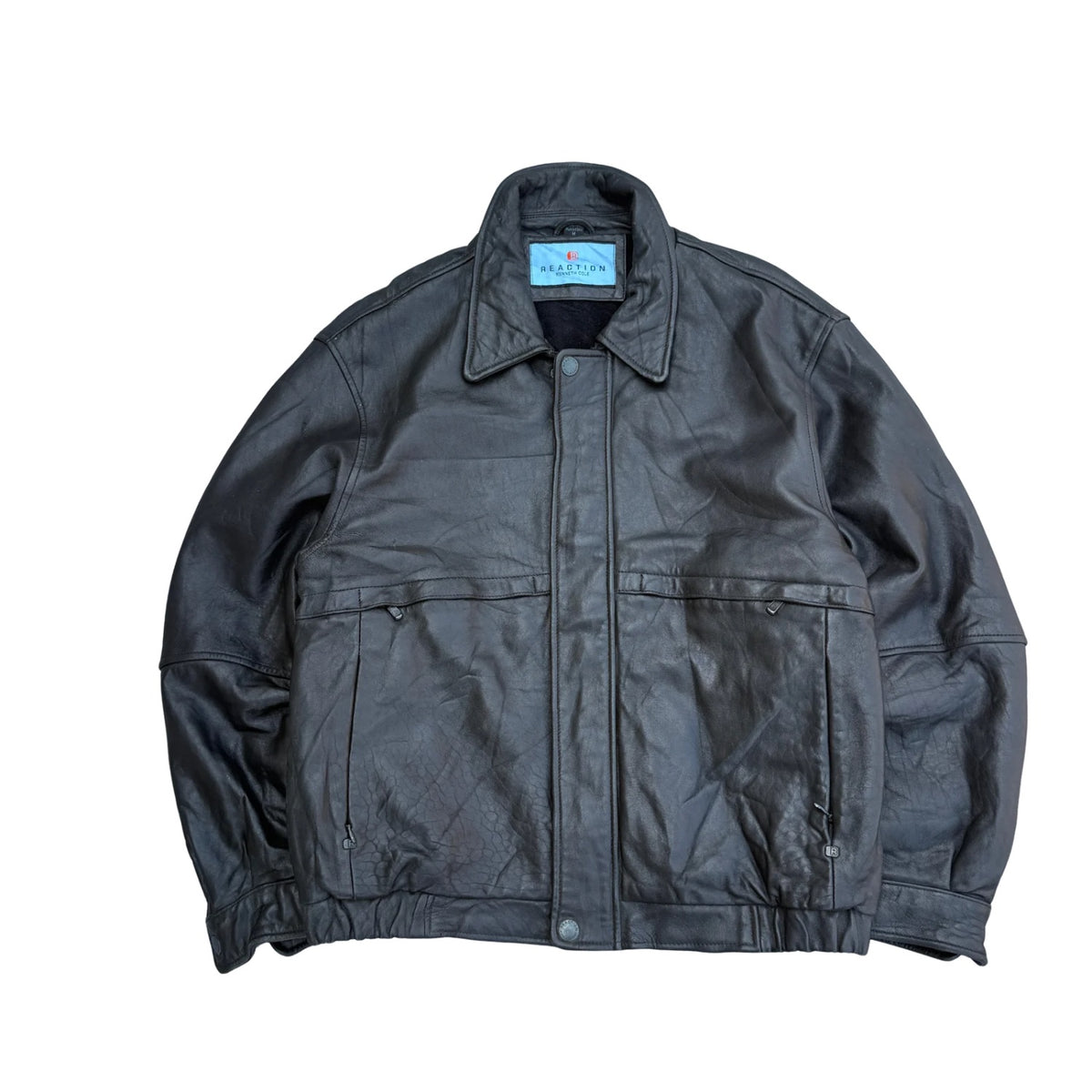 REACTION KENNETH COLE LEATHER JACKET (60)