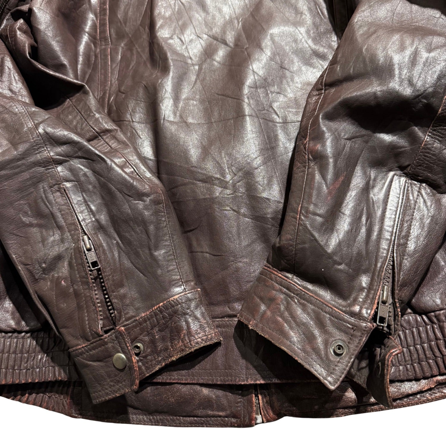 BROWN VINTAGE LEATHER JACKET