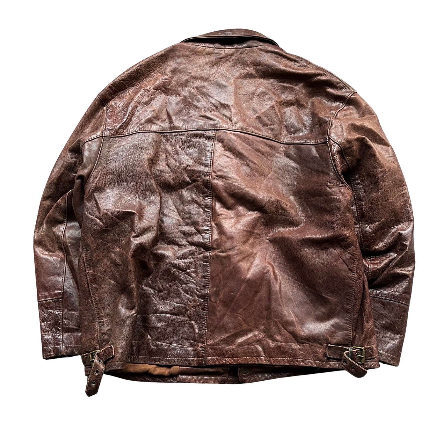 BROWN VINTAGE LEATHER JACKET