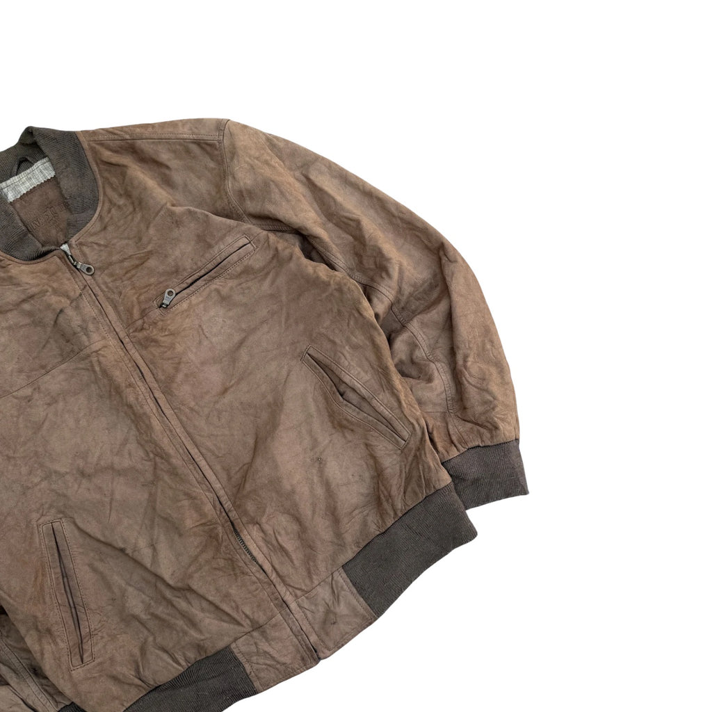 BROWN ￼LEATHER JACKET (14)