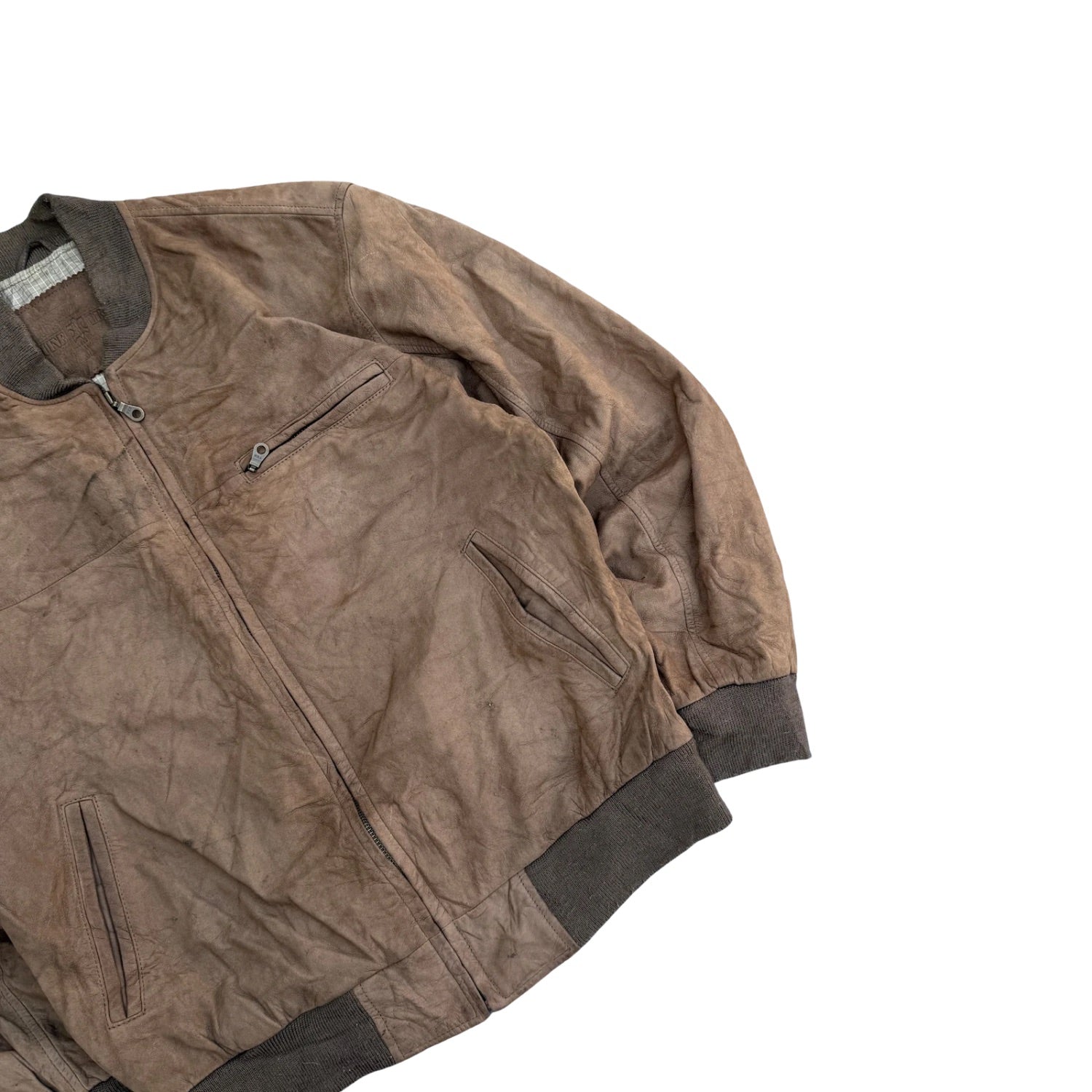 BROWN ￼LEATHER JACKET (14)