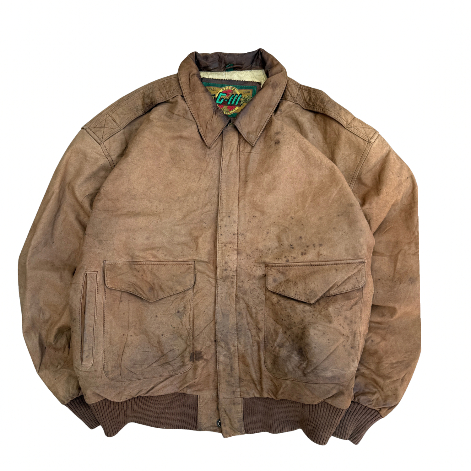 VINTAGE LEATHER JACKET (38)