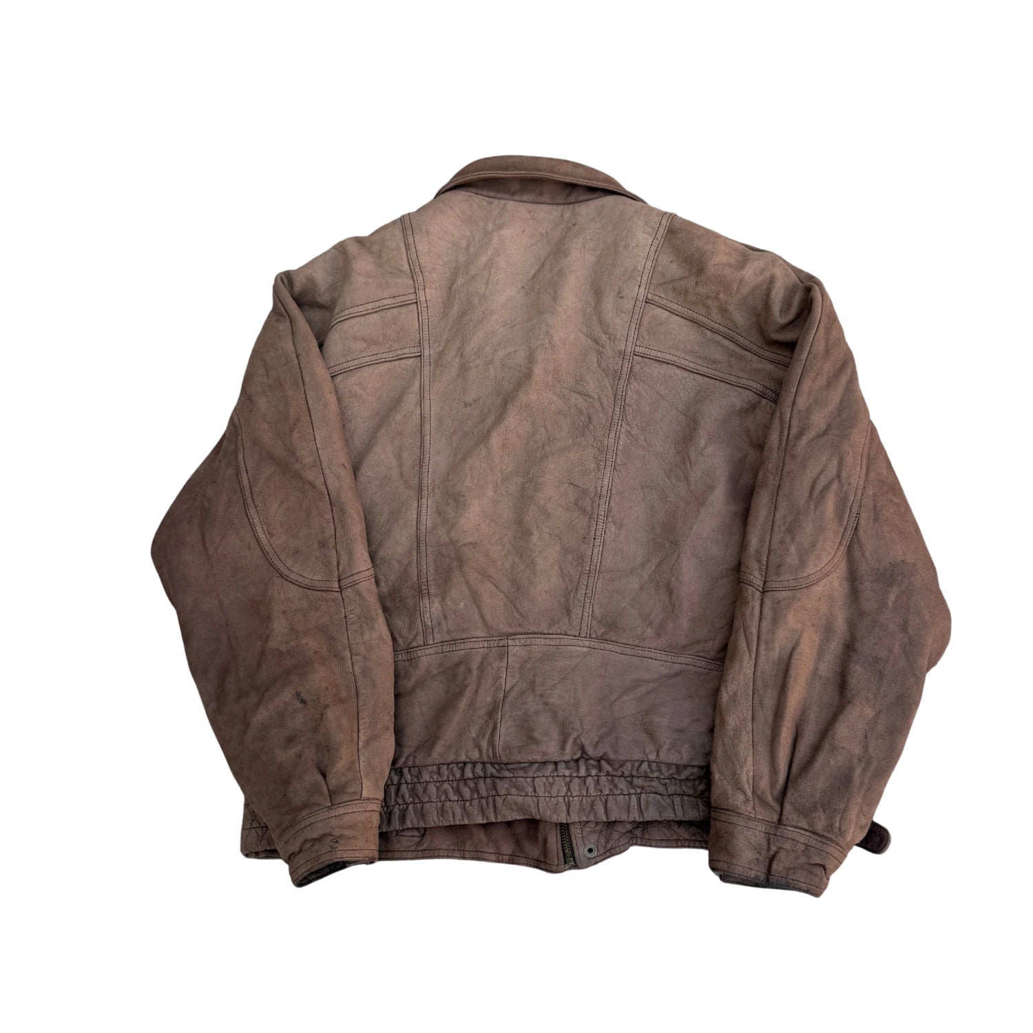 VINTAGE BROWN LEATHER JACKET (4)
