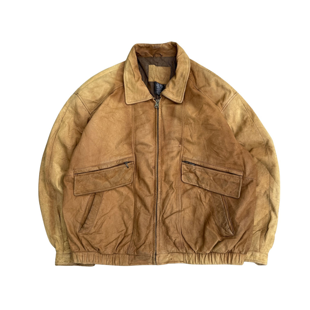 VINTAGE BROWN LEATHER JACKET (24)
