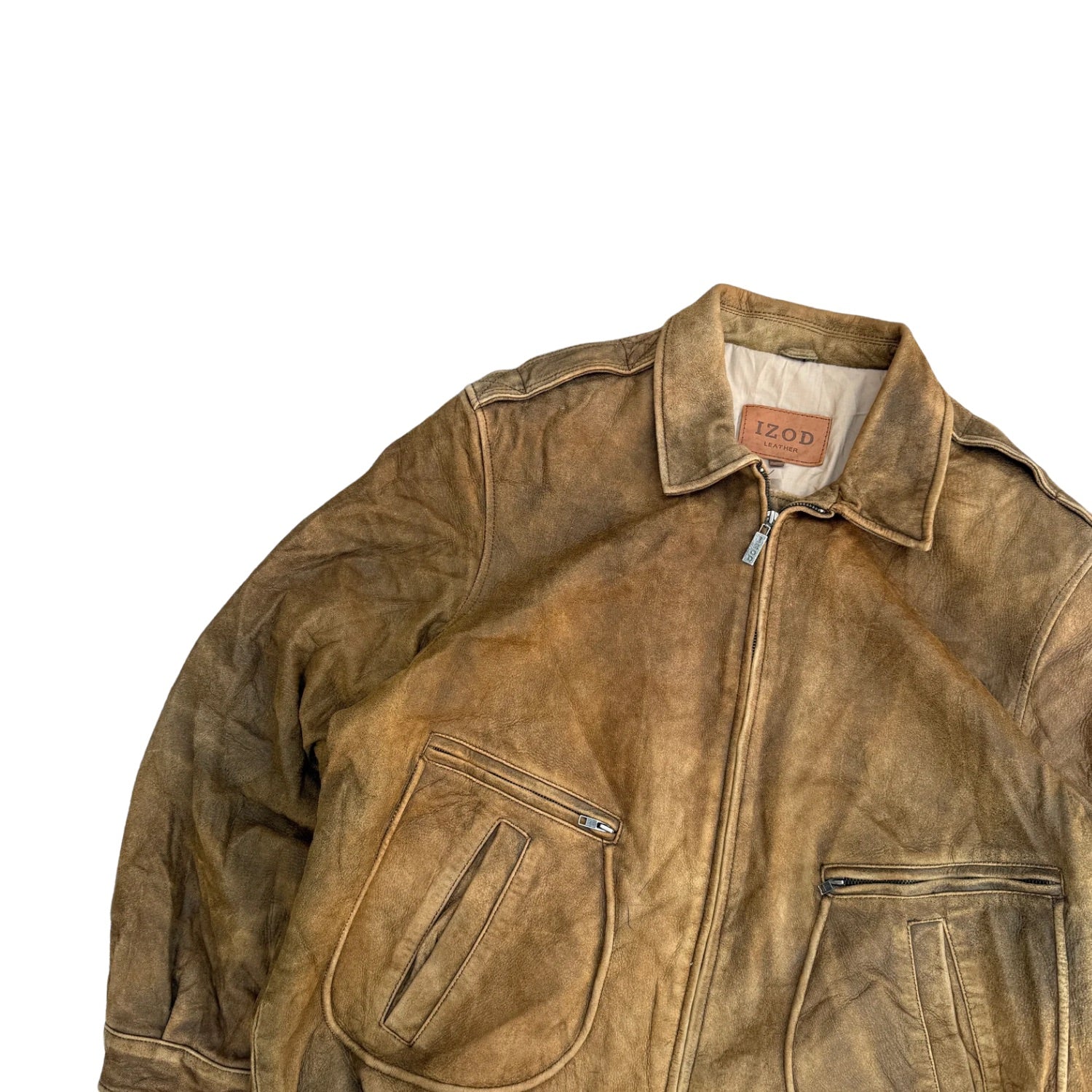 IZOD VINTAGE LEATHER JACKET (5)