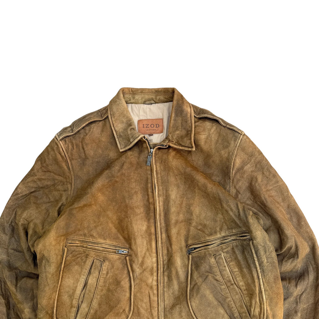IZOD VINTAGE LEATHER JACKET (5)