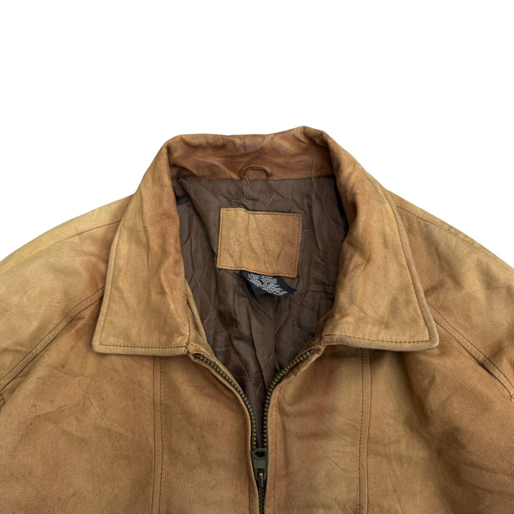 VINTAGE BROWN LEATHER JACKET (24)