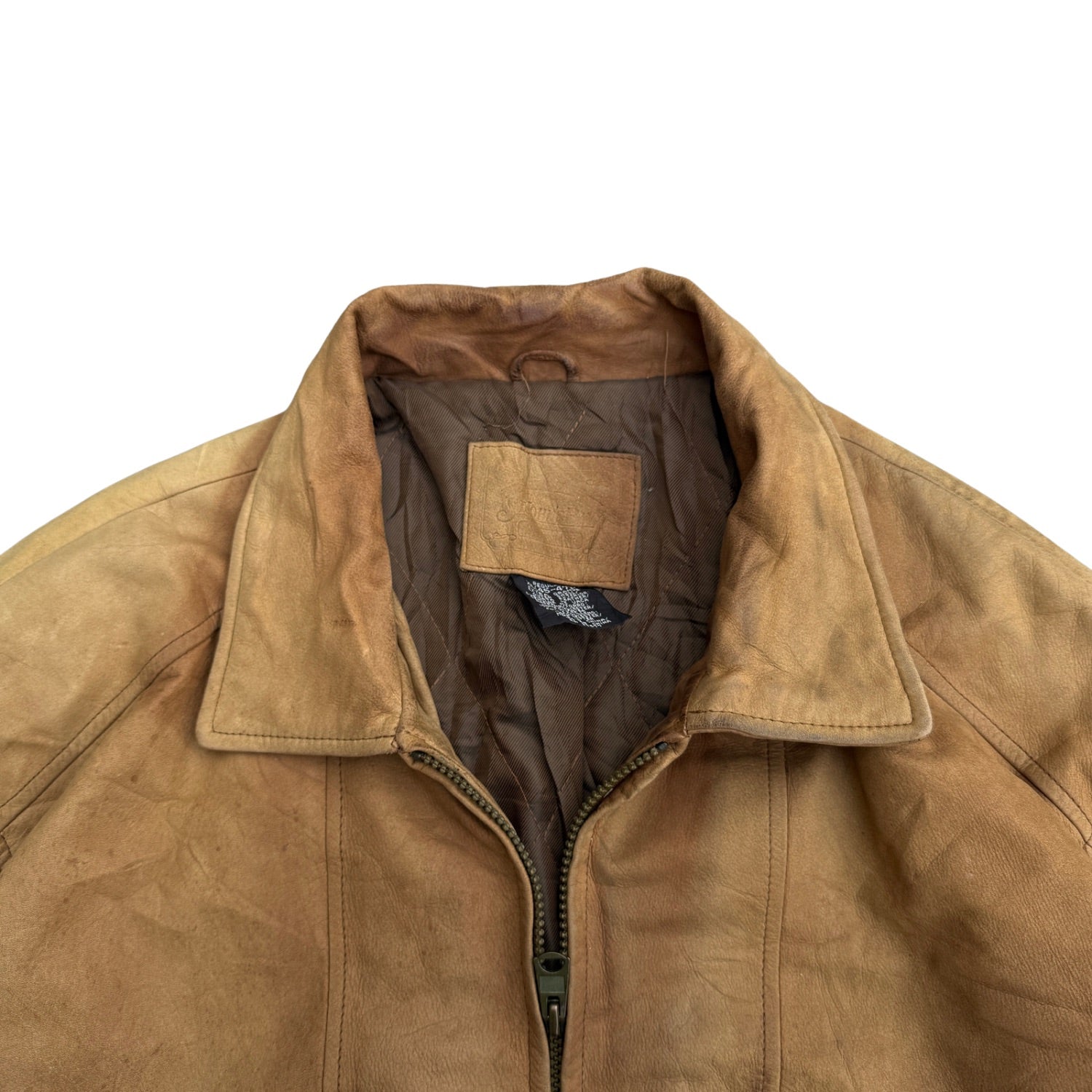 VINTAGE BROWN LEATHER JACKET (24)
