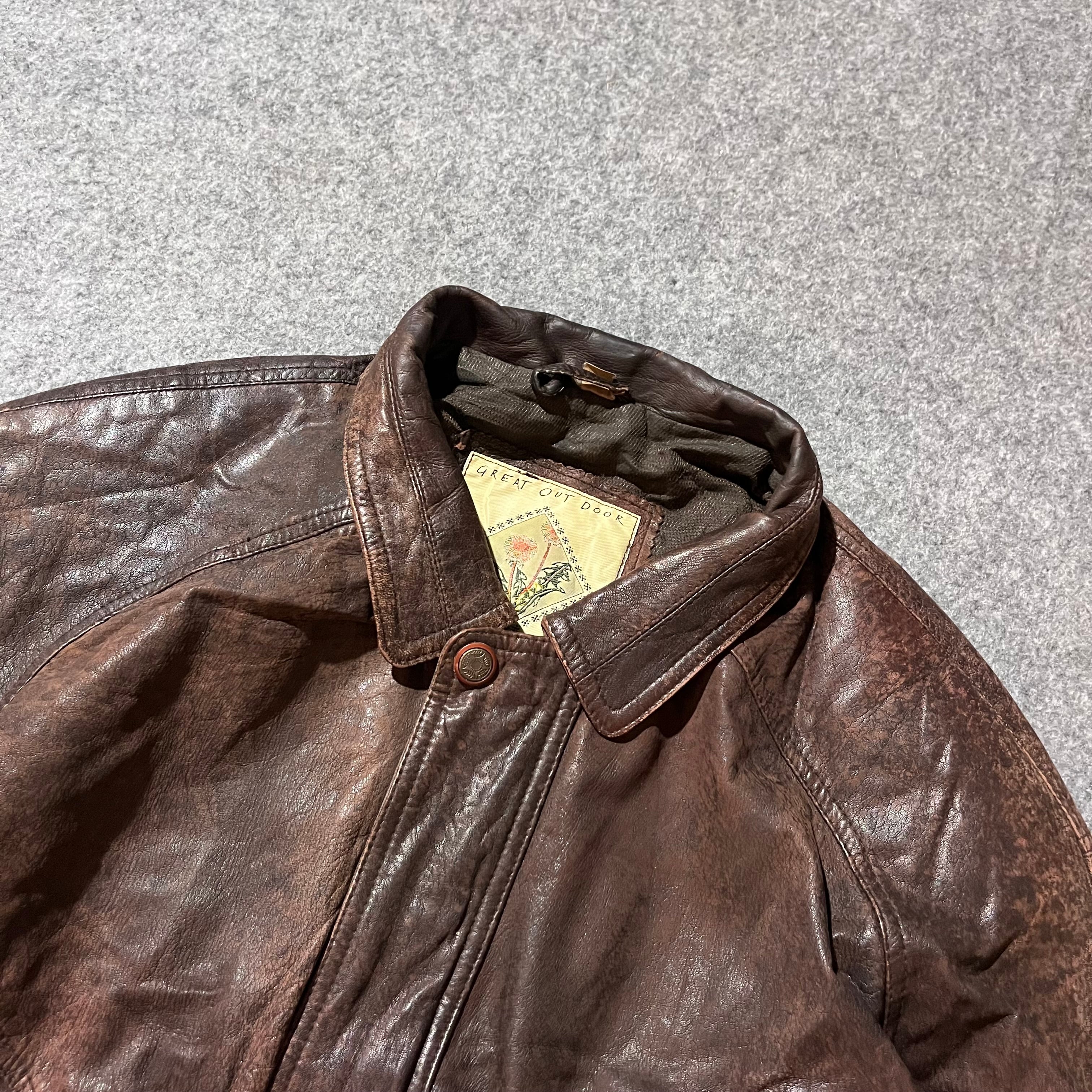 GREAT OUT DOOR LEATHER JACKET
