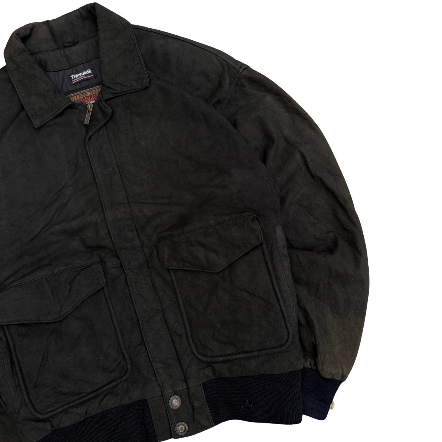 WILSONS BLACK LEATHER JACKET (29)