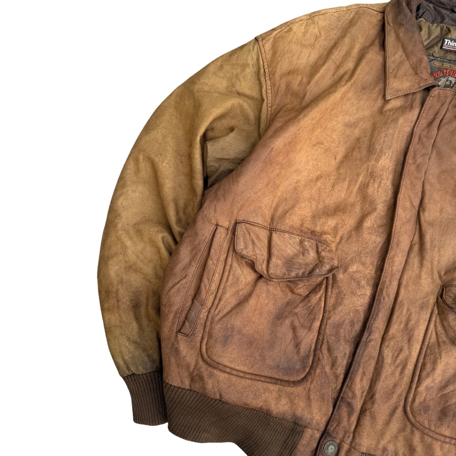 THINSULATE VINTAGE LEATHER JACKET (19)