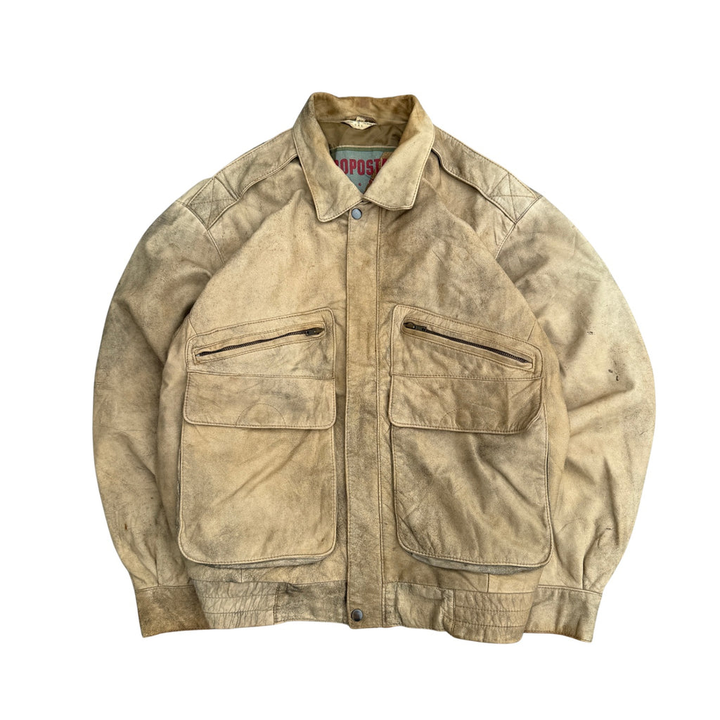 AEROPOSTALE VINTAGE LEATHER JACKET (26)