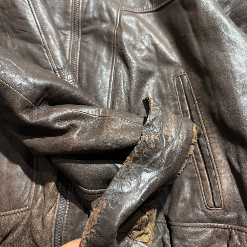 CP BROWN LEATHER JACKET