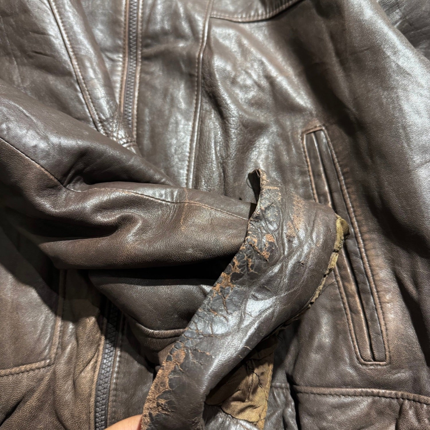 CP BROWN LEATHER JACKET