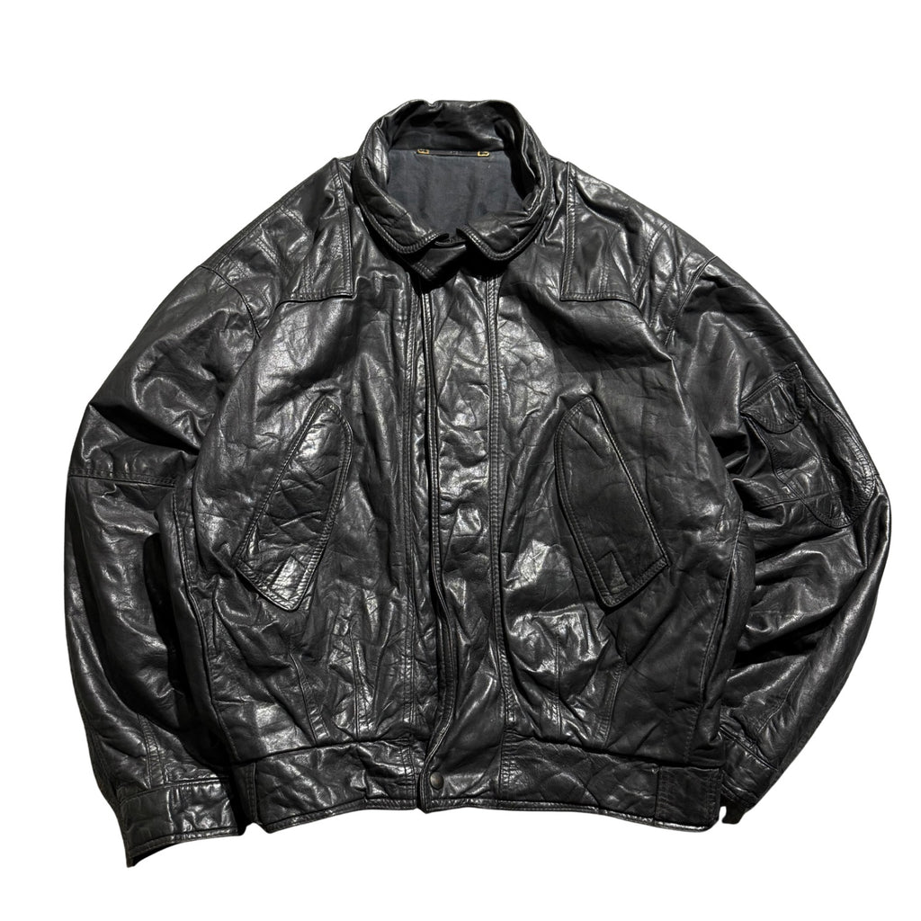 VINTAGE BLACK LEATHER JACKET