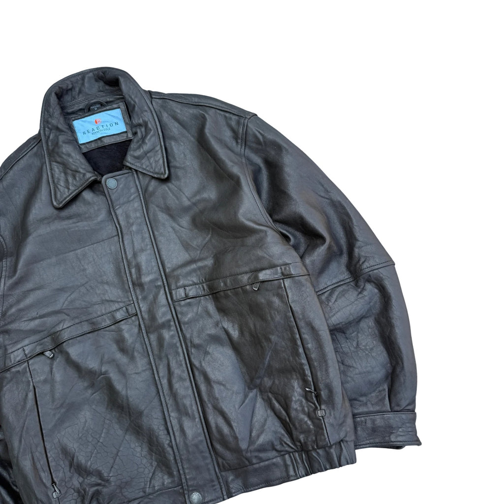 REACTION KENNETH COLE LEATHER JACKET (60)