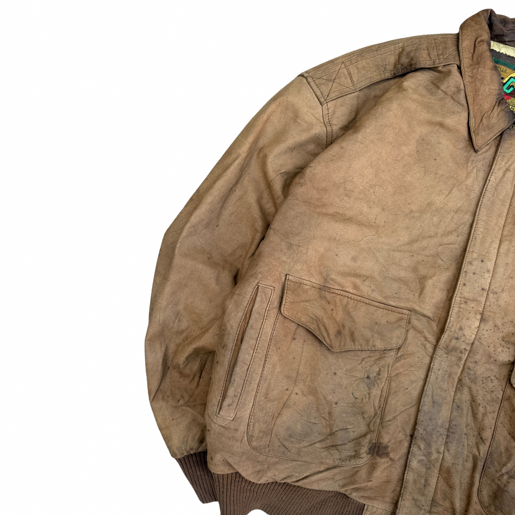 VINTAGE LEATHER JACKET (38)