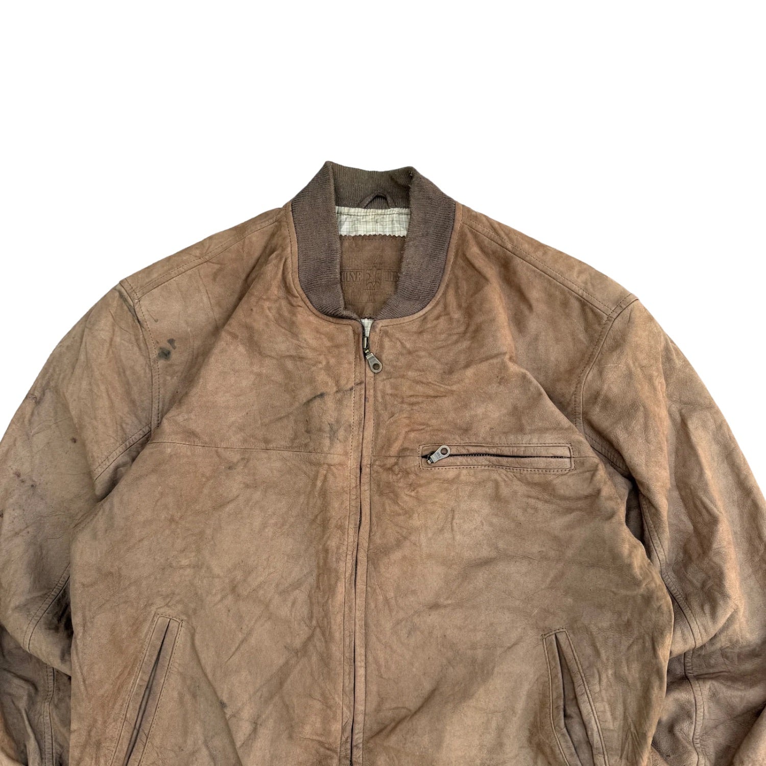 BROWN ￼LEATHER JACKET (14)