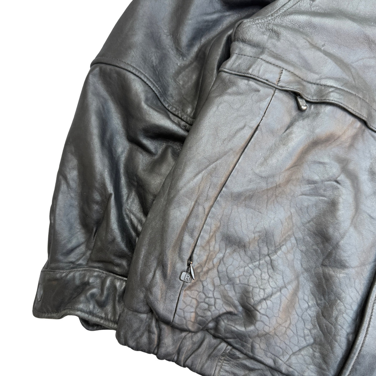 REACTION KENNETH COLE LEATHER JACKET (60)