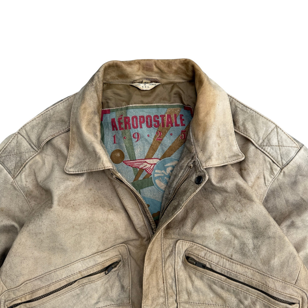 AEROPOSTALE VINTAGE LEATHER JACKET (26)