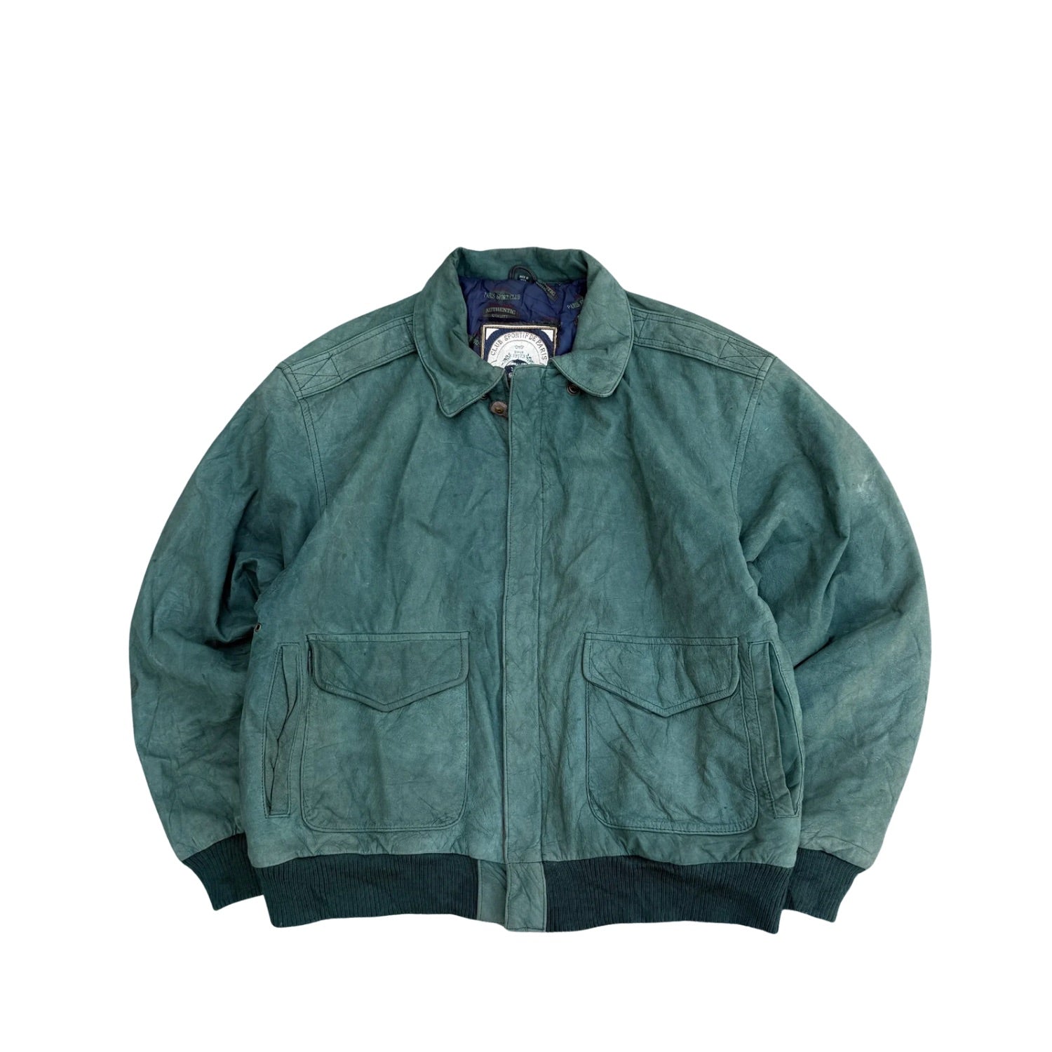 PARIS SPORT LEATHER JACKET RARE(13)