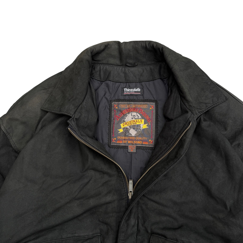 WILSONS BLACK LEATHER JACKET (29)