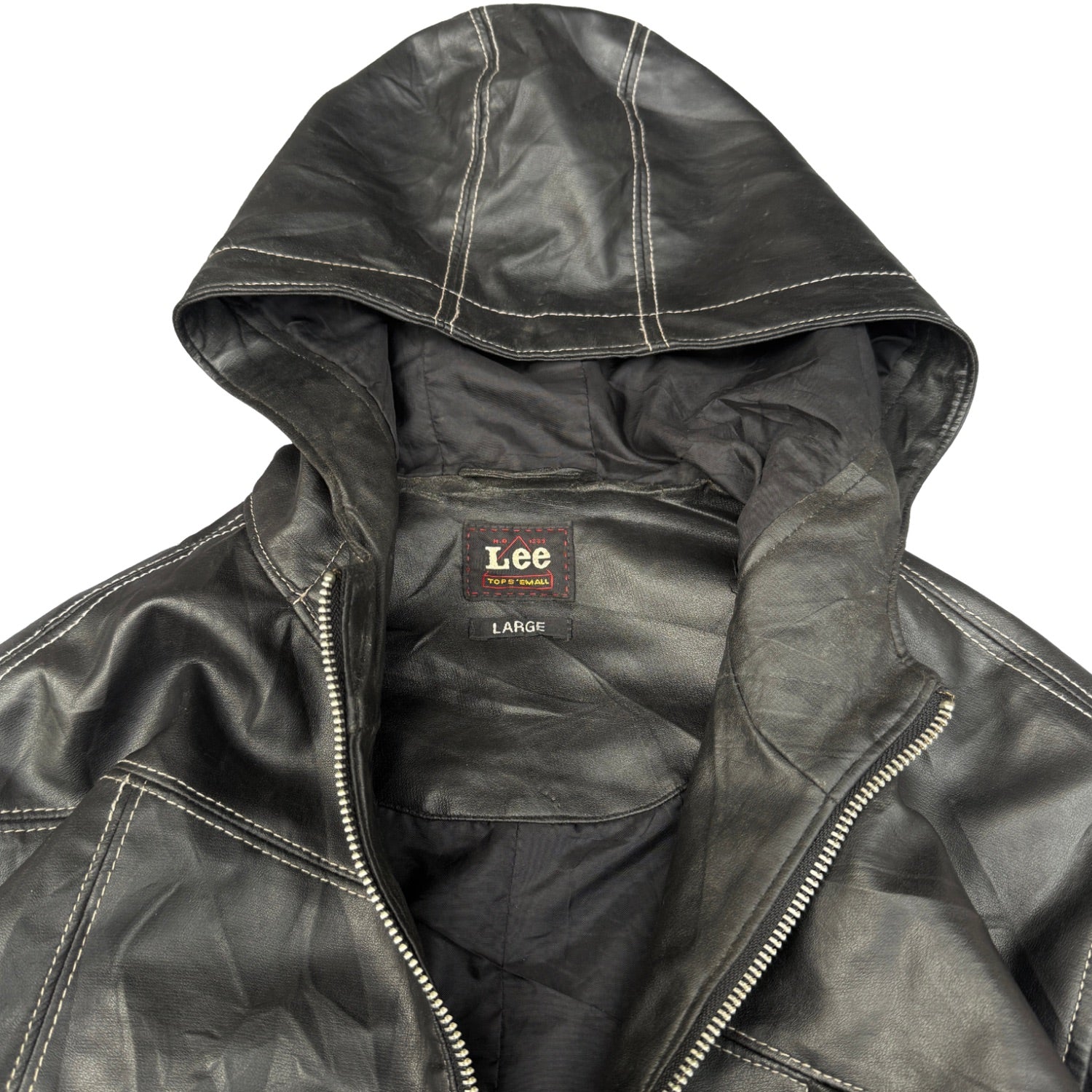 LEE VEGAN LEATHER JACKET ￼